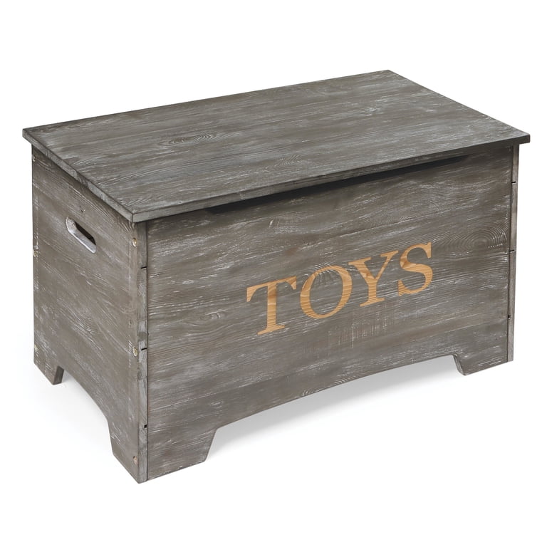 Badger Basket Children's Solid Wood Rustic Toy Box 3.3 Cu ft