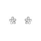 thumbnail image 1 of Plum Blossom Earrings, Women's S999 Pure Silver Versatile Hollow-out Flower Solid Silver Earrings, 1 of 5