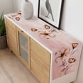 thumbnail image 4 of Light Orange Spring Floral Table Runner - 70 Inch Long, Kitchen Dining Table Runner Dresser Scarves, Ombre Modern Art Vintage Farmhouse Decor for Coffee Tables Wedding Party Banquet, 4 of 7