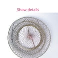 thumbnail image 4 of Lobster Mesh Fishing Net Prawn Crab Cage Folding Trap Net Foldable Metal Wire Fish Shrimp Basket, 4 of 9