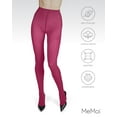 thumbnail image 6 of MeMoi Soft Pima Cotton Tights with Comfort Waist - Womens - Female (Small/Medium, Magenta Purple), 6 of 12