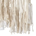thumbnail image 5 of DecMode Cream Canvas Handmade Intricately Weaved Macrame Wall Decor with Beaded Fringe Tassels, 5 of 7