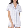 thumbnail image 1 of Conjunto de pijama Zelbuck, pantalones cortos modernos con forma de mono de 2 piezas para mujer, 1 of 5
