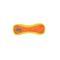 thumbnail image 4 of DuraForce Jr Bone Tiger Orange-Yellow, 2-Pack, Durable Woven Mesh Fiber Squeaky Dog Toy, 4 of 10