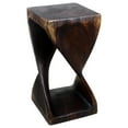 thumbnail image 4 of Haussmann® Original Wood Twist Stool 12 X 12 X 23 In High Mocha Oil, 4 of 5