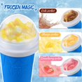 thumbnail image 3 of REGNBUE Taza para hacer granizados, 2 piezas de taza para hacer granizados mágicos congelados, taza para hacer jugos, leche y helado, máquina portátil para hacer granizados mágicos congelados para niñ, 3 of 5