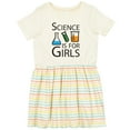 thumbnail image 3 of Inktastic Science is for Girls Girls Toddler Dress, 3 of 5