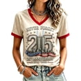 thumbnail image 3 of Women's Never Forget 911 Memorial T Shirt We Will Never Forget 9/11 Tee American Flag Patriotic Shirt, XL, 3 of 4