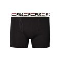 thumbnail image 2 of Fila Men's 4-Pack Logo Band 6" Inseam Boxer Brief Red/Steel Heather/Black/Grey Heather, Small, 2 of 5
