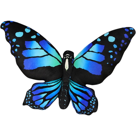 Washable Cover​​ Decorative Butterfly Pillow 19.68 Inch Multicolor Floral Seat Cushion for Sofa Bed Garden Decor, Short Plush Accent with Washable Cover Home Accent​​