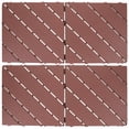 thumbnail image 1 of OULII 4Pcs Interlocking Flooring Tiles Wear-resistant Coffee Plastic for Homeowners in Courtyard, 1 of 5