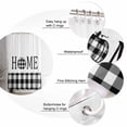 thumbnail image 5 of Fabric Shower Curtain, Home Pumpkin Black White Buffalo Plaid Bathroom Curtain with 12 Hooks Waterproof No Bad Odor Machine Washable Bath Curtains for Bathroom, Spa Room, Background Cloth, 36"x78", 5 of 6
