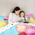 thumbnail image 4 of Erosebridal Ice Cream Baseball Full Size Comforter Sets, Cute Sport Bedding Sets for Girls, Polka Dots Reversible 3pcs, 1 Comforter and 2 Pillowcases, 4 of 6