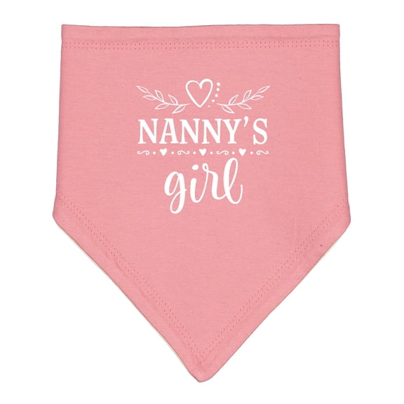 Inktastic Nanny Girl Granddaughter Baby Bandana Bib
