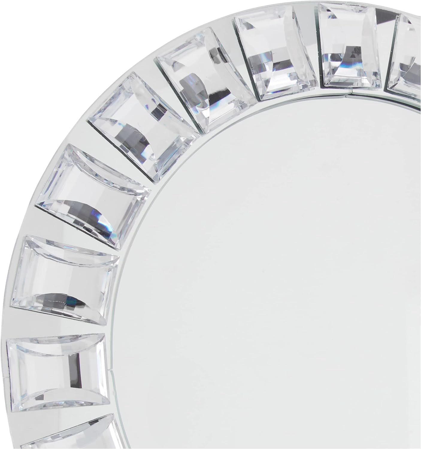 Round Mirror Glass Charger - Etching Personalized Gift Item