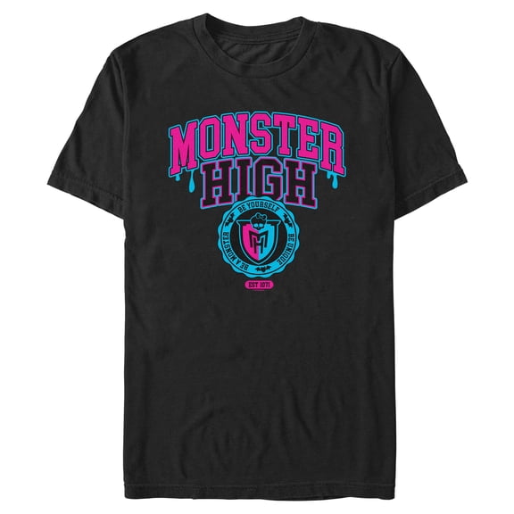Mens Monster High Be Yourself School Logo T Shirt