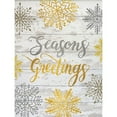 thumbnail image 3 of Boyer, Susie 12x14 Black Modern Framed Museum Art Print Titled - Seasons Greetings Snowflakes, 3 of 5