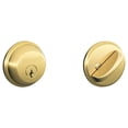 thumbnail image 2 of Schlage Residential B60 505 KD Grade 1 Single Cylinder Deadbolt Lock Conventional Cylinder 5 Pins Keyed Different Dual Option Latch Lifetime Brass Finish, 2 of 2
