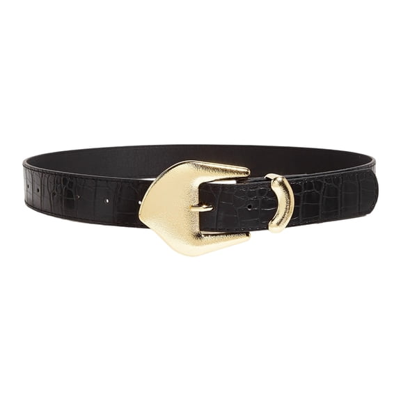 Elegant Women’s Waistband Adjustable PU Waist Belt with Metal Clasp