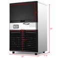 thumbnail image 2 of Costway Machine à Glaçons en Acier Inoxydable 100lbs/24h Portable, 2 of 10