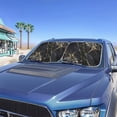 thumbnail image 5 of Chririnla Novelty Windshield Sun Shade for Car Window Black Marble Print Foldable Automotive Front Window Sunshade Protector Heat Reflector, Keep Your Vehicle Cool Universal for Auto Truck SUV, 5 of 7