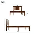 thumbnail image 6 of Mellow Marley Solid Wood Platform Bed with Paneled Headboard, Espresso, Twin, 6 of 11