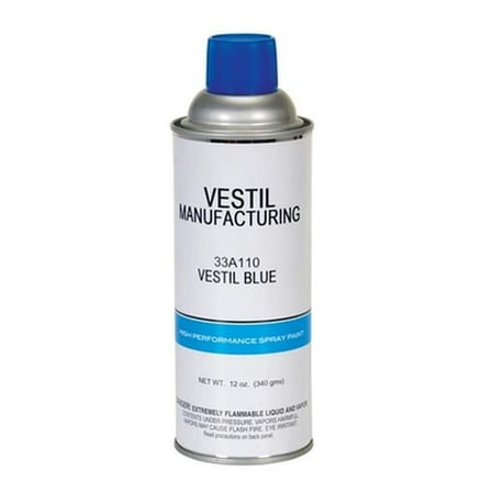 Vestil SPO-TUPC-12-BL 12 oz Solvent Based Touch Up Paint Aerosol Spray - Blue