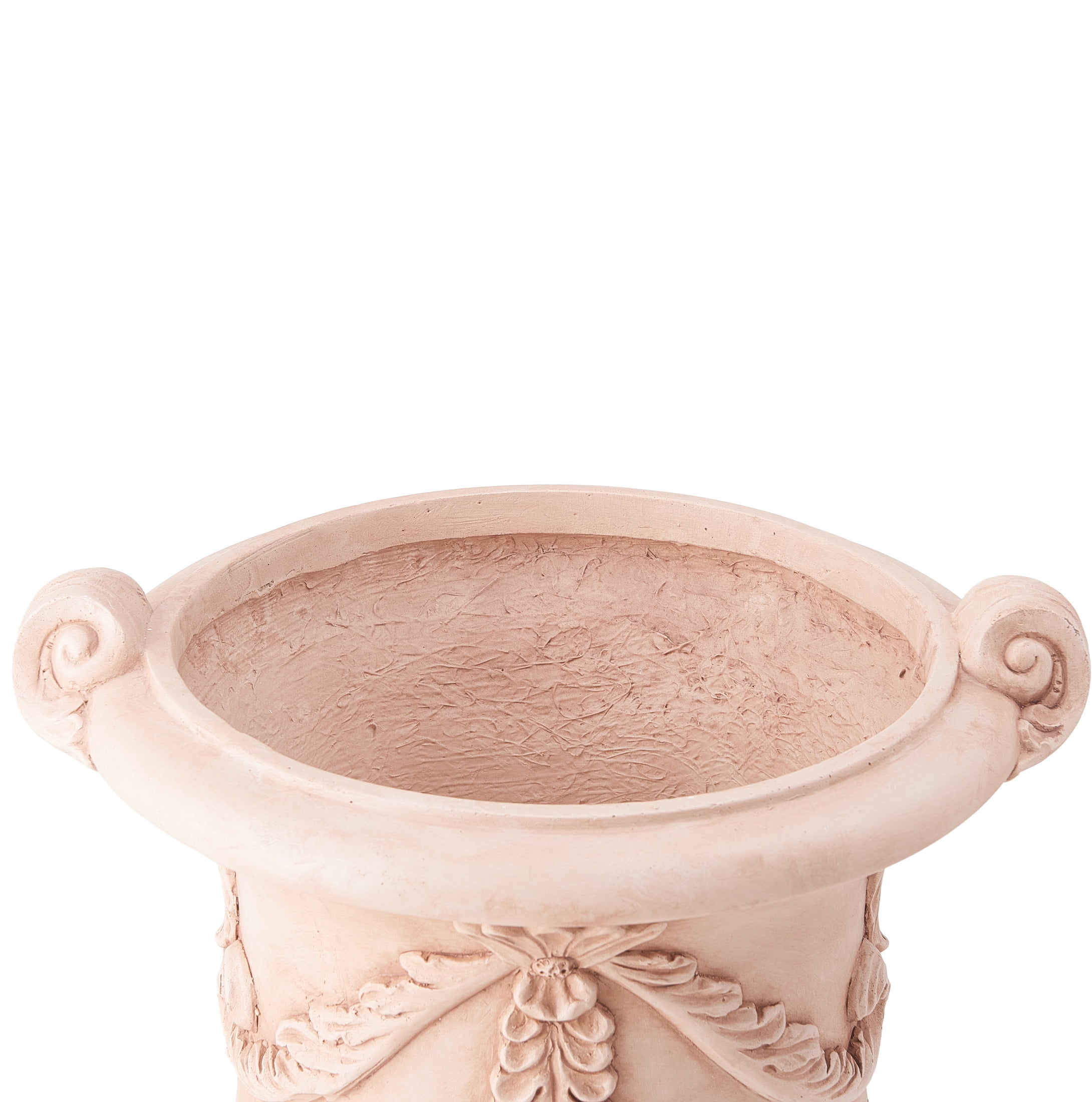 Christopher Knight Home MGO Flower Urn Planter with Scroll Handles, Terracotta
