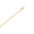 thumbnail image 3 of Ritastephens Sterling Silver Gold Plated Rolo Foot Ankle Chain Anklet, 3 of 5