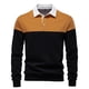 thumbnail image 2 of pstuiky camisetas de manga larga para hombre, Blusa/camiseta informal de manga larga con cuello vuelto de color liso para hombre tops de invierno para hombre l, 2 of 9