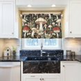 thumbnail image 5 of Mushrooms Kitchen Curtains 24 Inch Length Blackout Thermal Insulating Tier Curtains with Rod Pockets Short Curtains Home for Living Room/Bedroom Home Decor, 5 of 7