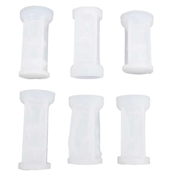 Molde de silicona para velas (6 unidades, forma de ajedrez internacional), moldes epoxi para bricolaje en casa.