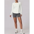 thumbnail image 6 of Top-kevin Women'S Long-Sleeve Sports Top with Mesh Back, Breathable Workout And Yoga Shirt, Suitable for Cycling, Fitness, Yoga, And Running., 6 of 9