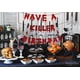 thumbnail image 5 of Tener un cartel de fiesta de cumpleaños asesino, decoraciones de fiesta de cumpleaños de terror, decoraciones de fiesta, decoraciones de fiesta de vampiro zombi Levamdar WRJM-550, 5 of 5
