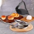 thumbnail image 3 of LAZIOEGR 16cm Black Aluminum Tortilla & Pizza Press – Manual, Durable, Easy‑Clean, Multi‑Use Kitchen Tool, 3 of 9