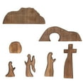 thumbnail image 4 of KOYPTL Empty Tomb Easter Scene and Cross Decoration 7pc,Wood Easter Resurrection Scene Cross Jesus Tomb for Tray,Jesus Nativity Scene Decor for Religious Home Office Table Shelf Decor Christian Gifts, 4 of 8