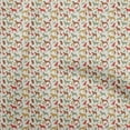 thumbnail image 1 of oneOone Cotton Cambric Red Fabric Floral & Puppies Craft Projects Decor Fabric Printed By The Yard 56 Inch Wide, 1 of 5