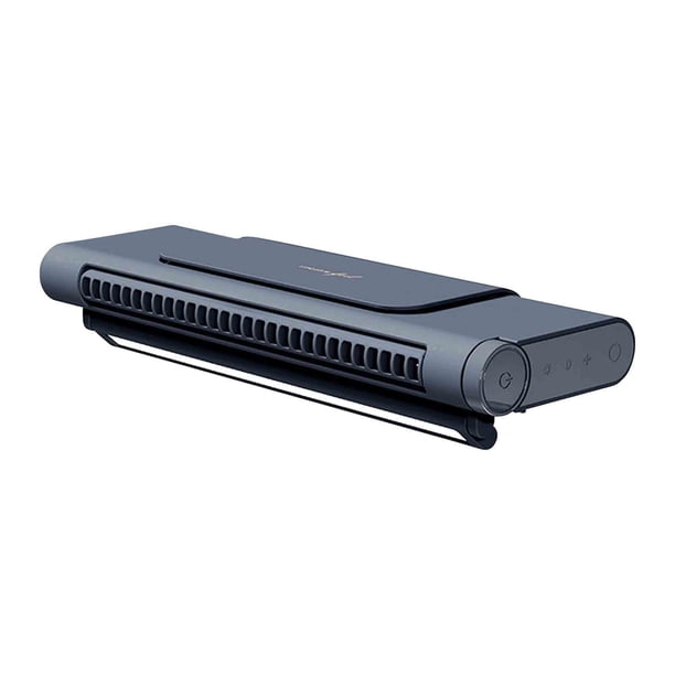 Ventilador de Torre sin Cuchillas, Pantalla de Pantalla de Ordenador de Escritorio Ventilador Colgante de 26cm Alto Viento Silencioso sin Cuchillas Pequeño Ventilador para la Oficina, 26.6x9.1x4.7cm C