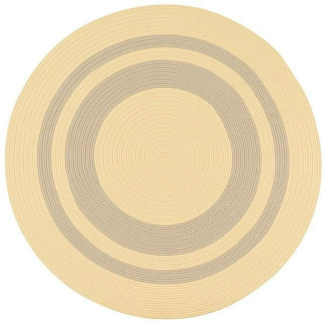 Colonial Mills Rug CN90R036X036 Coronado Round Braided Rug Yellow - 3 ft.