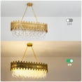 thumbnail image 4 of Fitsai Gold Chandelier Lighting 8 Lights Island light for Diningroom Livingroom Kitchen, 4 of 7