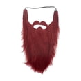 thumbnail image 1 of Barba larga Fernando disfraz de gnomo falso para adultos bigotes Facial carnaval suministros rojo, 1 of 8