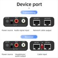 thumbnail image 1 of Extensor de Audio Analógico de 3,5 mm Compatible para Extensión de Señal Máxima de 1640 Pies, Puertos de Cable CAT Duales para Teléfono/MP3/Reproductor de Blu-Ray, 1 of 5