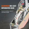 thumbnail image 4 of Extractor de cuerdas VEVOR de 3/4 toneladas (750 kg) de capacidad de tracción con cuerda de 30 m, 4 of 6