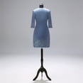thumbnail image 3 of Vestidos de Madre de la novia, conjunto de dos piezas con chaqueta, elegante vestido hasta la rodilla, traje de fiesta de boda, vestidos formales, bata de gran tamaño, 3 of 5