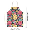 thumbnail image 3 of 2Pack Fruit Patterned Kitchen Apron – Durable Polyester Bib Apron Stain & Lightweight Non Adjustable Fit For Everyday Cooking Baking & Grilling Unisex Design For Adults Apron Sleeve 17.7"X22.0", 3 of 5