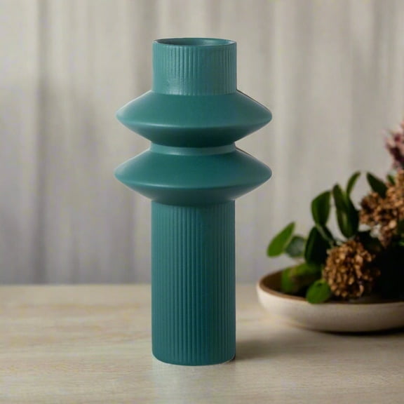 Saucera Ceramic Round Pipe Vase