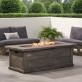 thumbnail image 6 of Mondawe 56" Wood Rectangular MGO Fire Table, Gray - 50,000 BTU, 6 of 9