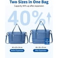thumbnail image 3 of Travel Duffel Bag for Spirit Airlines Personal Item Bag 18x14x8 Underseat Carry on Cabin Bags Underseat, Expandable Weekend Overnight for Women Men, 3 of 7