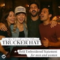 thumbnail image 3 of I’m The Friend In Low Places Hat, Funny Trucker Cap With Saying, Embroidered Vintage-Style Snapback Hat For Men And Women, 3 of 5