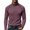 Wine, variant on TOUMENY Men Half Zip Sweater Long Sleeve Slim Casual Knit Pullover Stand Collar Solid Raglan Fall Winter Workout Tops Blue L